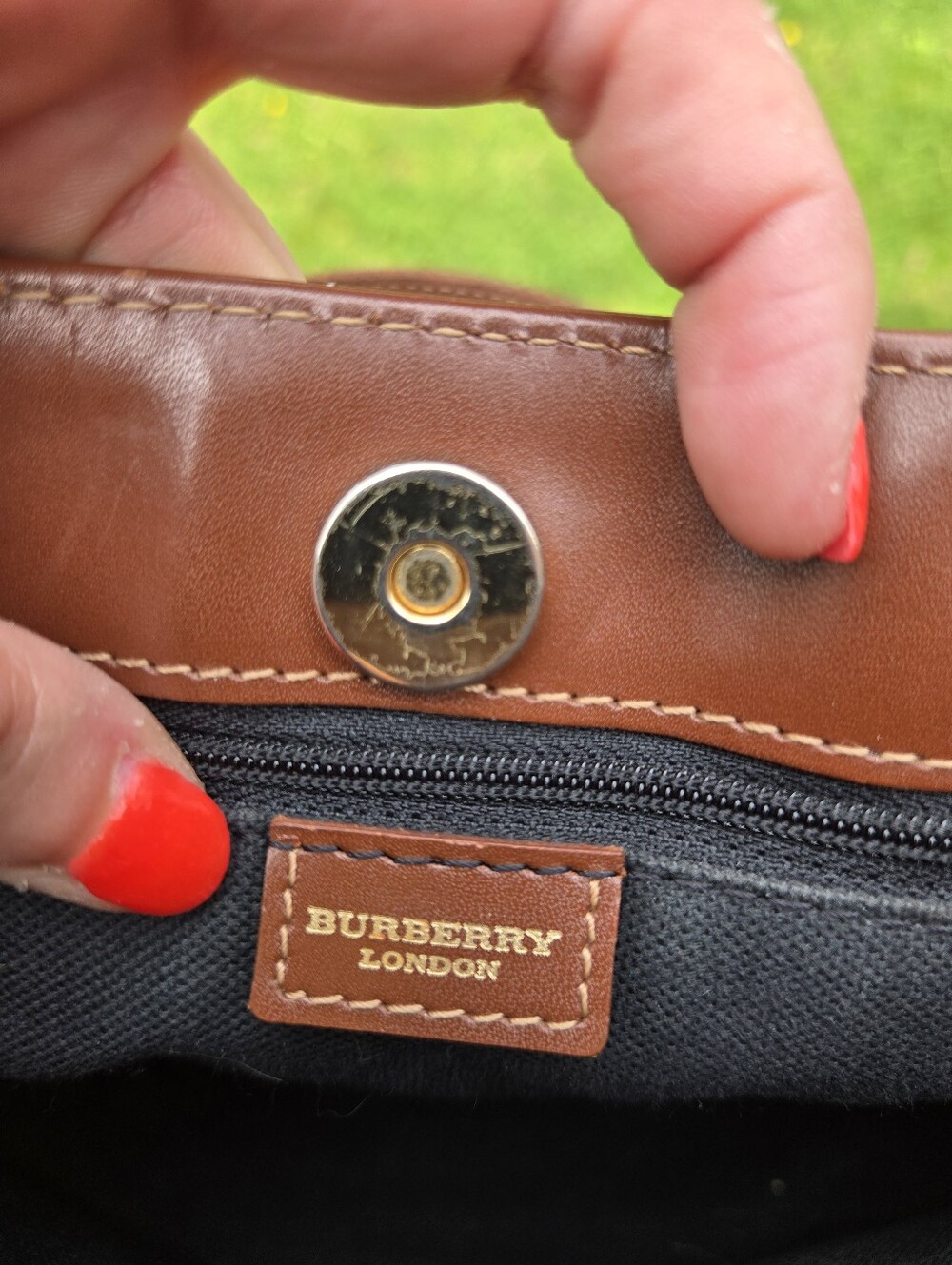 Burberry Haymarket Mini Tote - Picture 9 of 11